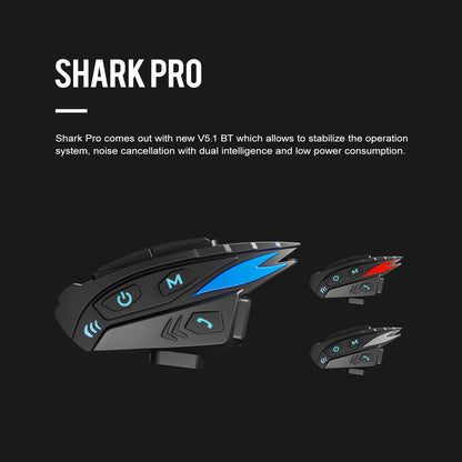 Motorcycle Helmet Intercom Bluetooth Headset Cycling Helmet With Music Distribution FM 2000M 8 Rider