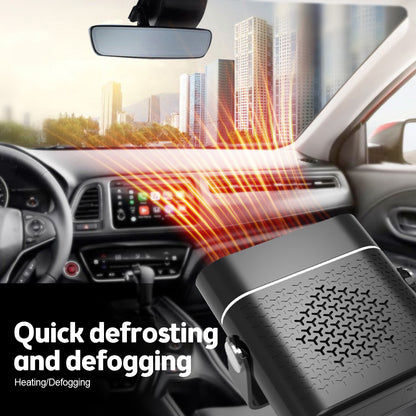 Car Portable Heater 2 in 1 Heating Cooling Electric Fan 360° Adjustable Defroster