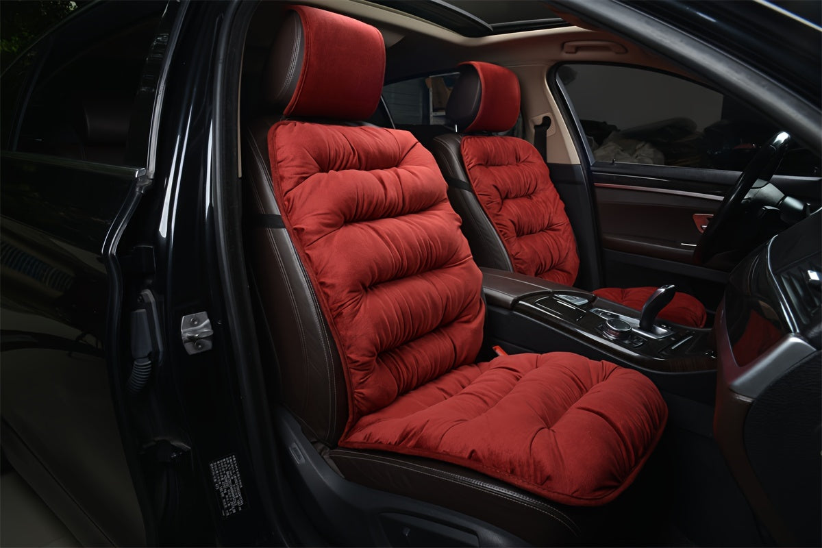 Car Seat Cushion Luxury Winter Ultra-Soft Plush Extra Thick Seat Cover