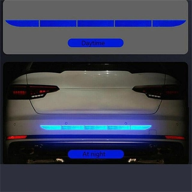 5pcs/set Car Reflective Stickers Waterproof Warning Decals Stickers