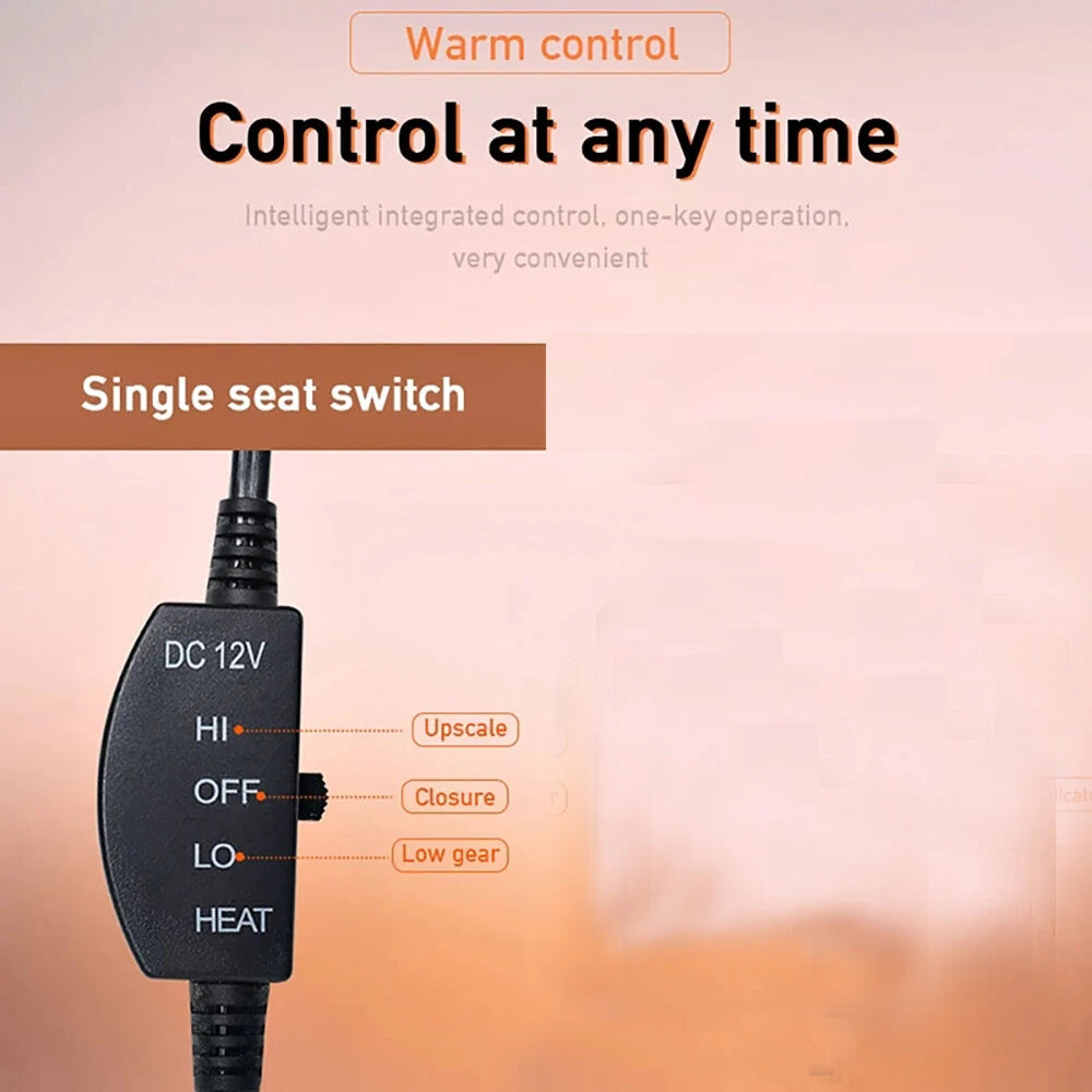 12V Car Seat Heater Cushion Electric Heated Winter Heated Constant Temperature Seat Cushion