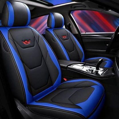 Universal 5D PU Leather Front Car Seat Cushion Mat Waterproof Breathable Protector