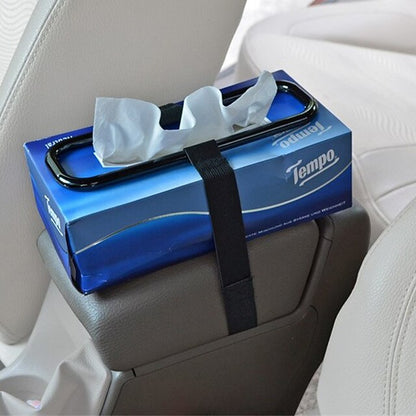 Auto Car Tissue Box Holder Paper Towel Napkin Box Portable Mount Organizer