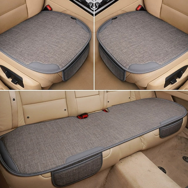 Universal Linen Car Back Breathable Rear Seat Pad Seat Cushion