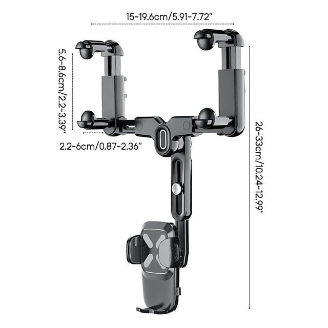 Universal Car Rearview Mirror Rotation Phone Holder