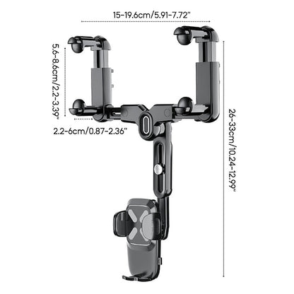 Universal Car Rearview Mirror Rotation Phone Holder