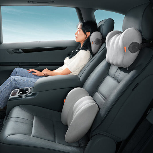 Car Waist Headrest Neck Pillow Support 3D Memory Foam Pain Relief Cushion