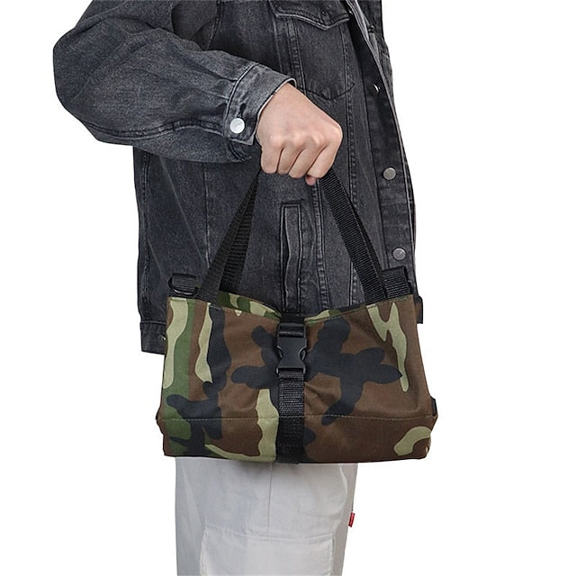 Multi-Purpose Roll Up Tool Bag Hanging Canvas Wrench Tool Bag Storage Bag with 5 Zipper