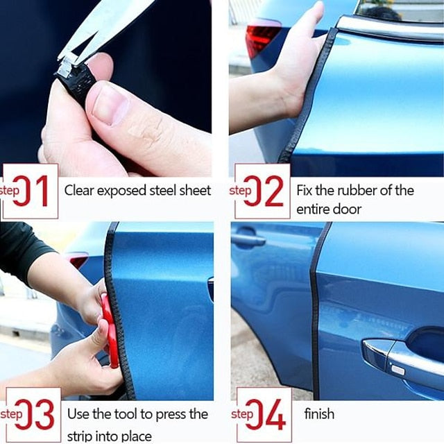 5M Car Auto Door Edge Scratch Protector Strip Guard Trim