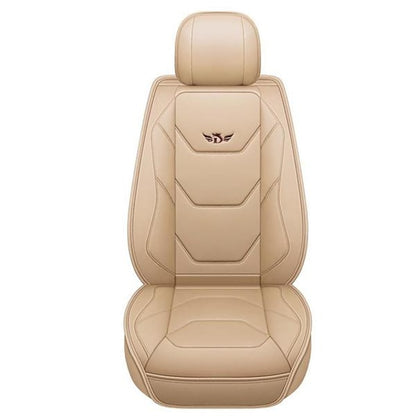 Universal 5D PU Leather Front Car Seat Cushion Mat Waterproof Breathable Protector