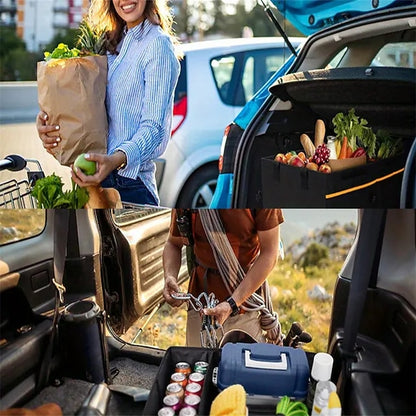Car Trunk Collapsible Multi-Compartment Foldable Waterproof Organizers