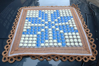 Car Summer Heart Snow Made Cold Squre Seat Cushion