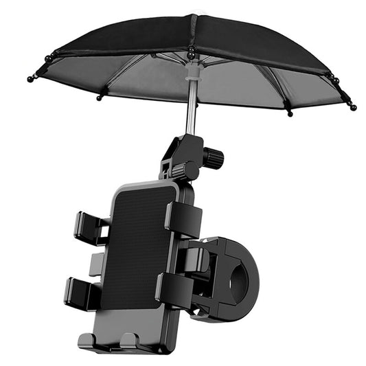 Motorcycle Mobile Phone Holder with Umbrella Navigation Bracket