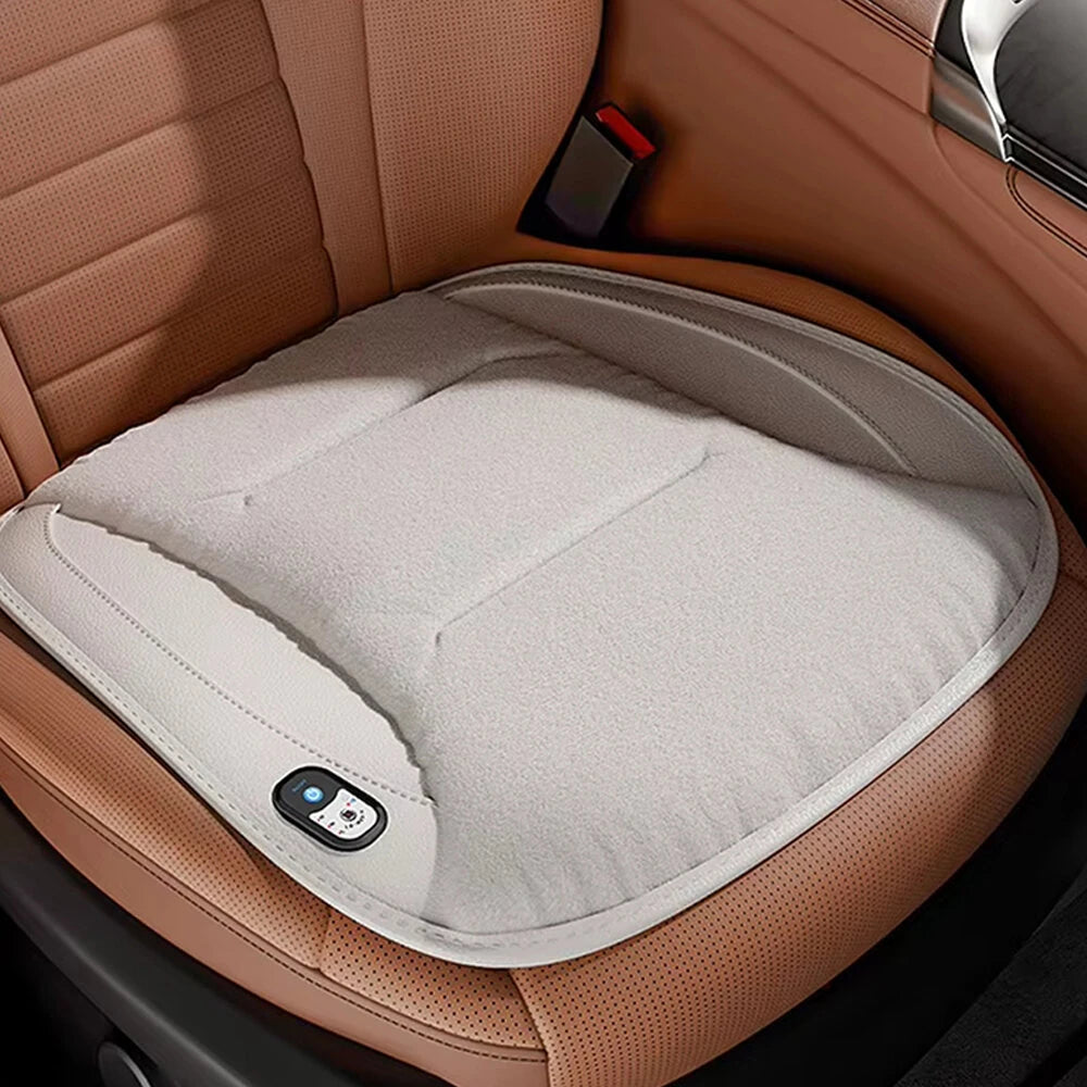 Car Carbon Fiber Seat Cushion USB Interface Winter Heated Seat Cover