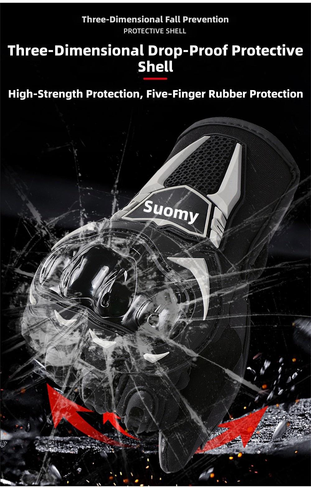 Motorcycle Skiing Winter Riding Warm Shockproof Slip-Resistant Gloves