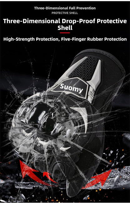 Motorcycle Skiing Winter Riding Warm Shockproof Slip-Resistant Gloves