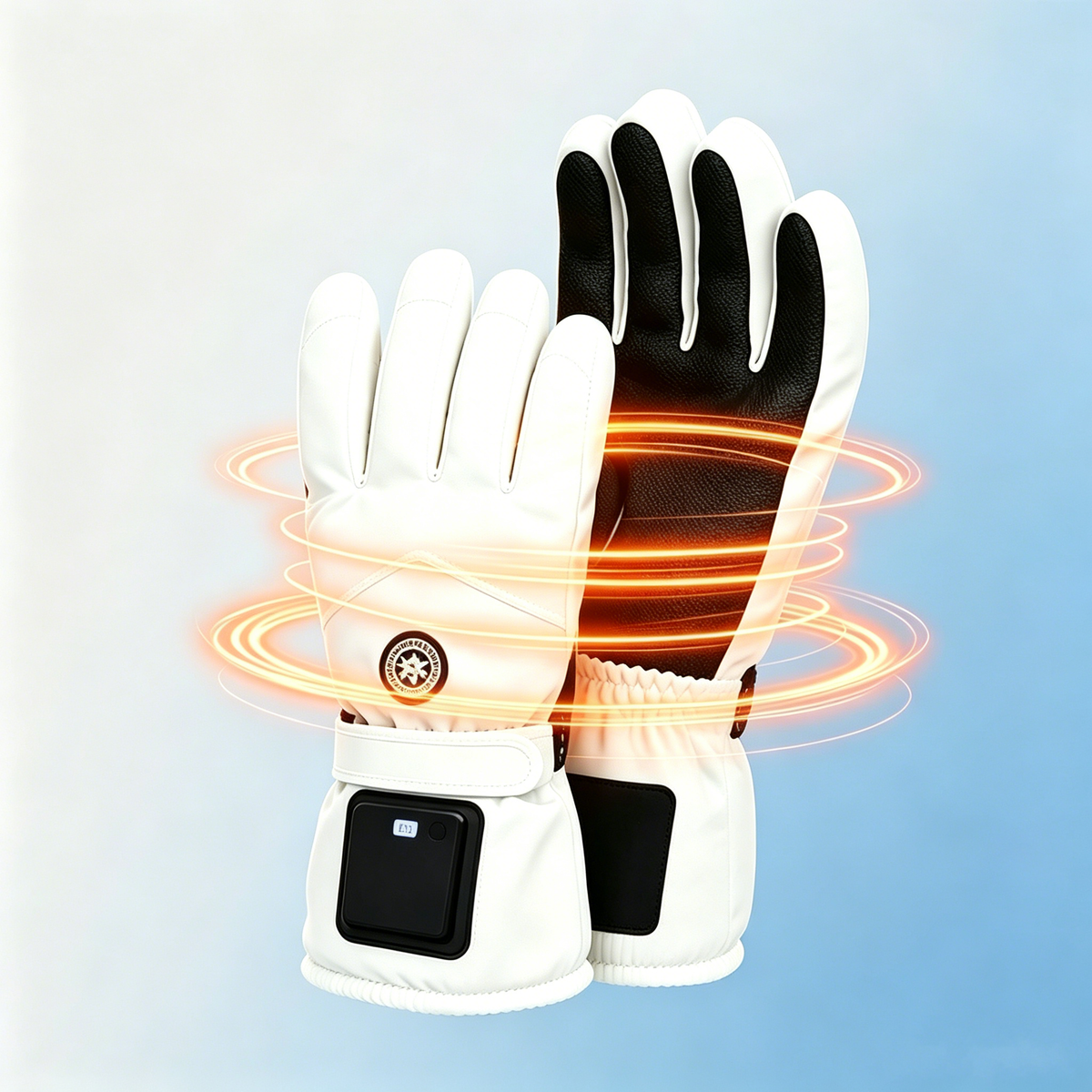 Motorcycle Riding Electric Heated Gloves USB Hand Warmer Waterproof Digital Display Adjustment Warm Mittens