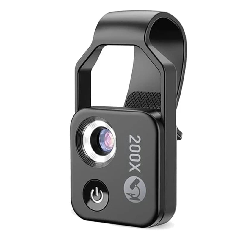 200X Zoom Pocket Size Portable USB Rechargeable Smartphone Microscope