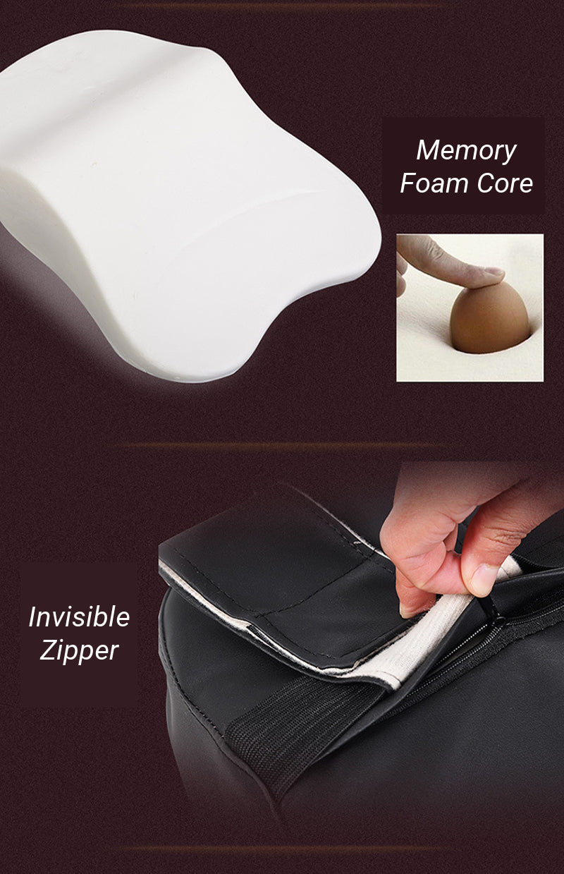 Memory Foam Car Headrest Pillow Breathable Seat Back Cushion