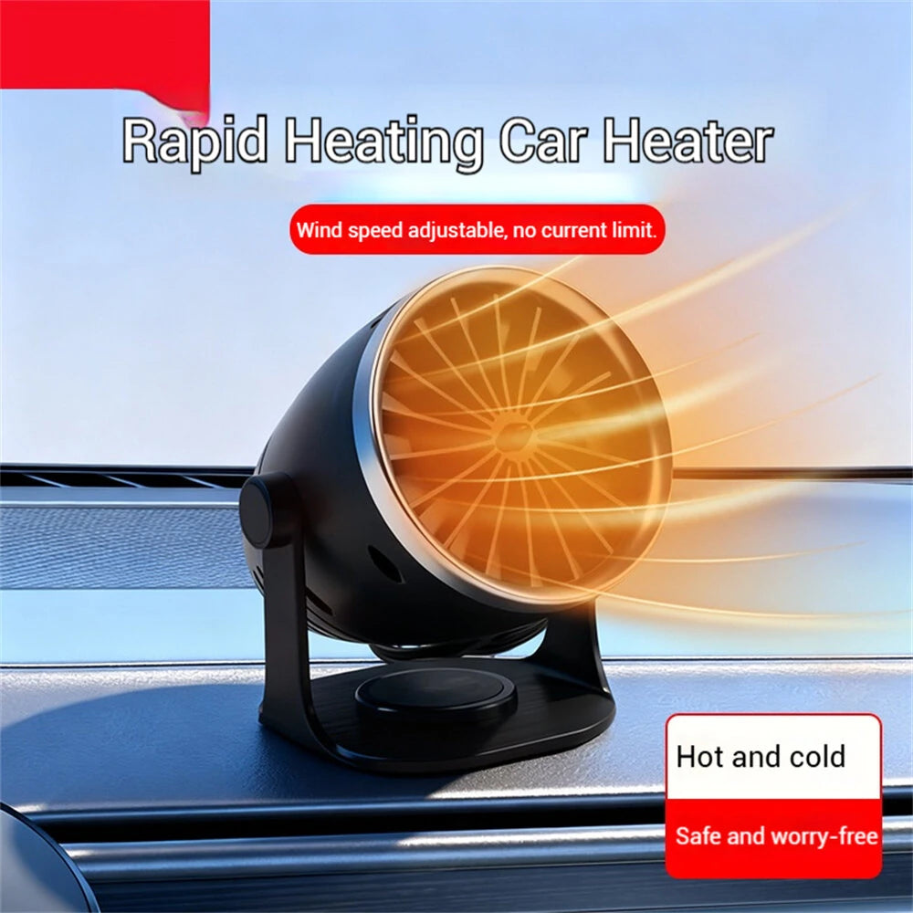 12 / 24V Car Truck Heater Fast Heating Defogging Anti-Frost 360° Adjustable Mini Electric Heater