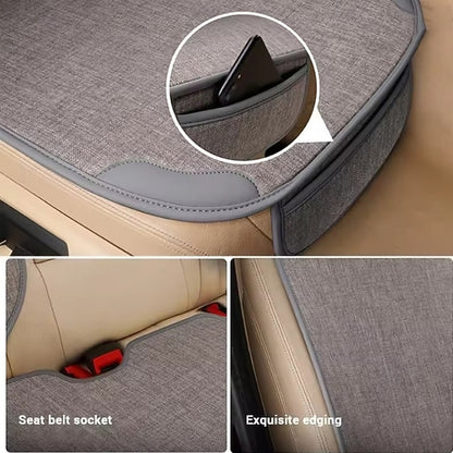 3pc Waterproof Universal Anti-Slip Seat Cushion Cover for Front Car Seats