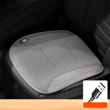 Car Carbon Fiber Seat Cushion USB Interface Winter Heated Seat Cover