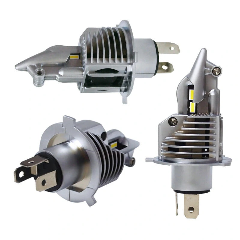 H4 80W Car Front LED Headlight Bulbs Hi-Low Beam for Lighting Modification