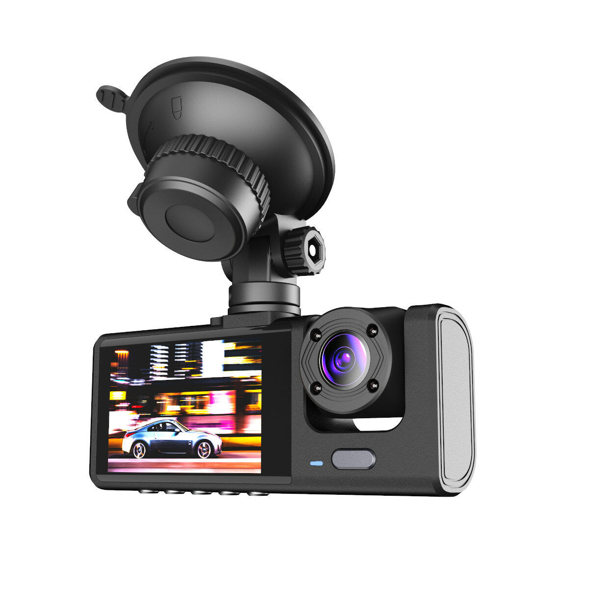 Car 2 Inch Dash Cam 3-way HD 1080P Three-lens Parking Monitor