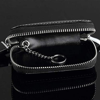 Car Leather Key Holder Case Key Chain Wallet Pouch Bag Case Holder