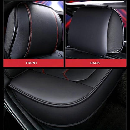 Universal 5D PU Leather Front Car Seat Cushion Mat Waterproof Breathable Protector