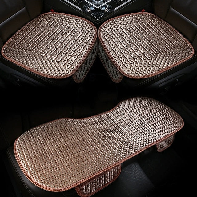 3PCS Summer Car Seat Cushion Cooling Breathable Woven Pad