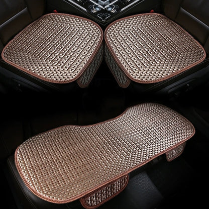 3PCS Summer Car Seat Cushion Cooling Breathable Woven Pad