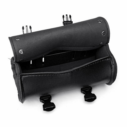 Motorcycle Front Fork Saddlebags Pouch Luggage Leather Organizer