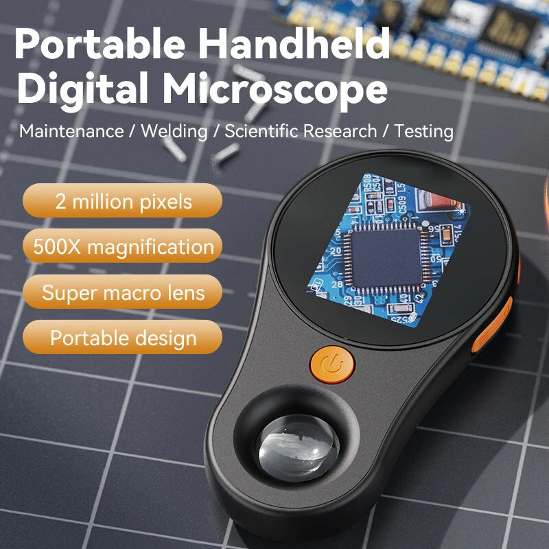 Portable Handheld Digital Microscope Macro lens 500X Magnification