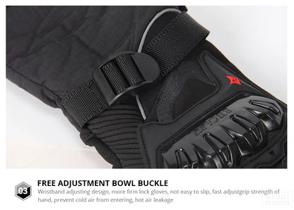 Motorcycle Waterproof Winter Warm Touch Screen Anti Slip Protective Gloves