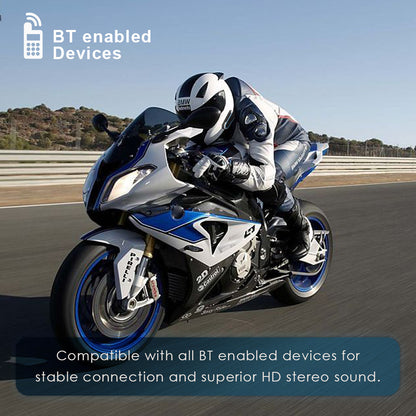 Motorcycle Bluetooth Helmet Headset Wireless Music Headphone Over-ear Stereo Headset
