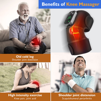 3 IN 1 Vibration Button Controller Heating Vibration Knee Pad Intelligent Massage Moxibustion Instrument