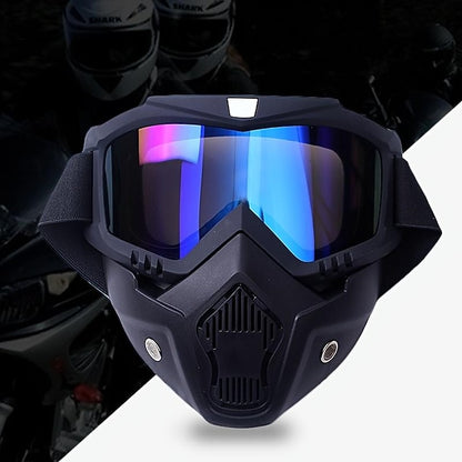 Motorcycle Camping CS Stay Protected Goggle Mask Tactical Full Face Shield