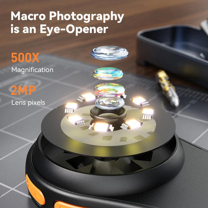 Portable Handheld Digital Microscope Macro lens 500X Magnification