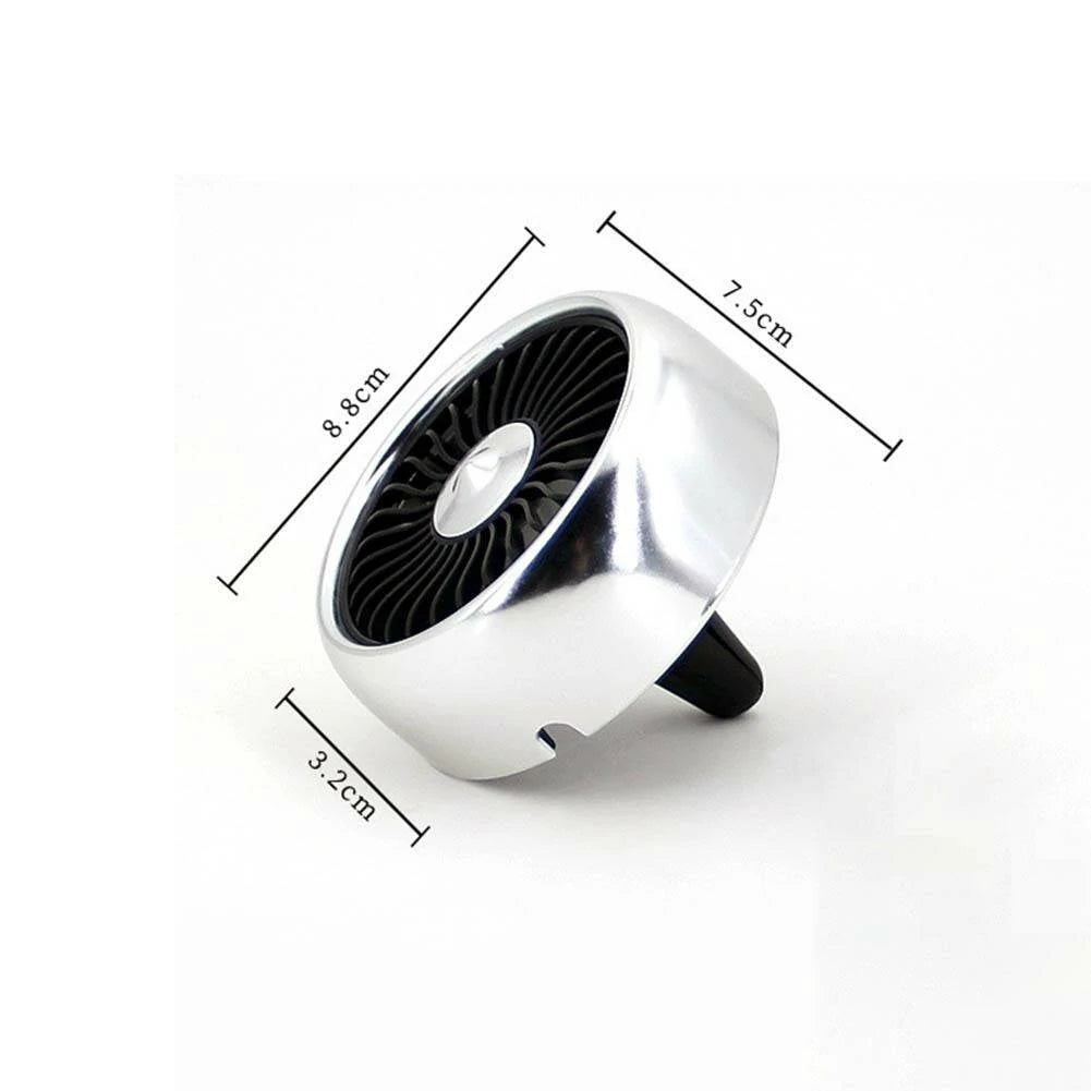 Car Fan USB Air Outlet  3 Speed Adjustment 360° Rotation