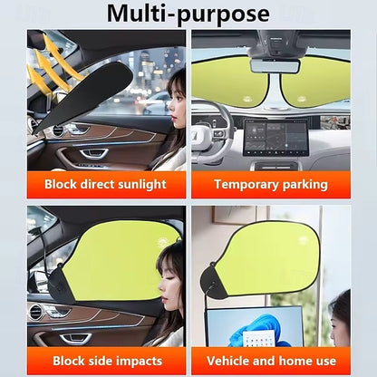 Car Side Window Sun Shade Adjustable Sun Visor Blocks 2 Pcs/set