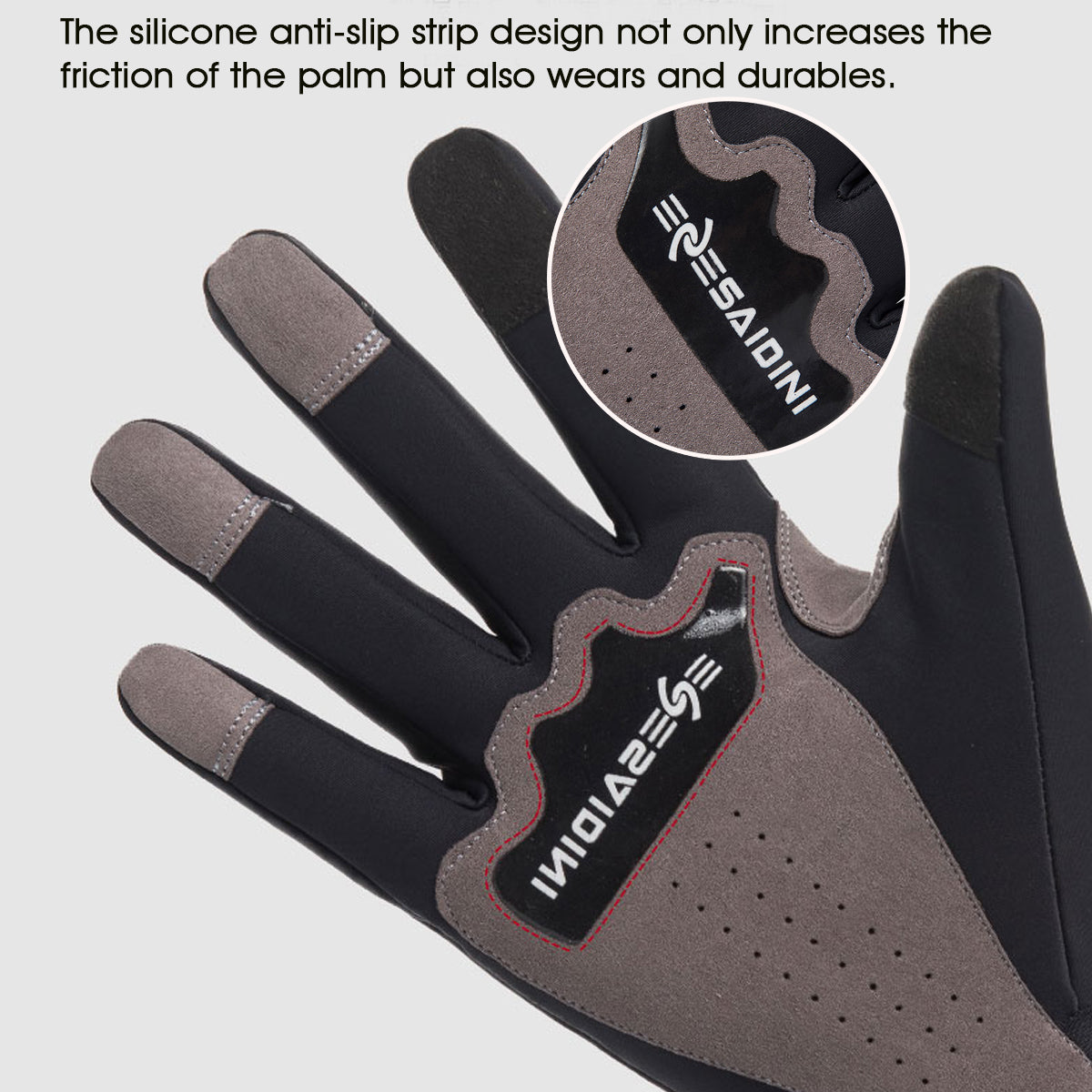 Motorcycle Bike Warm Velvet Non-slip Thermal Sport Touch Screen Gloves