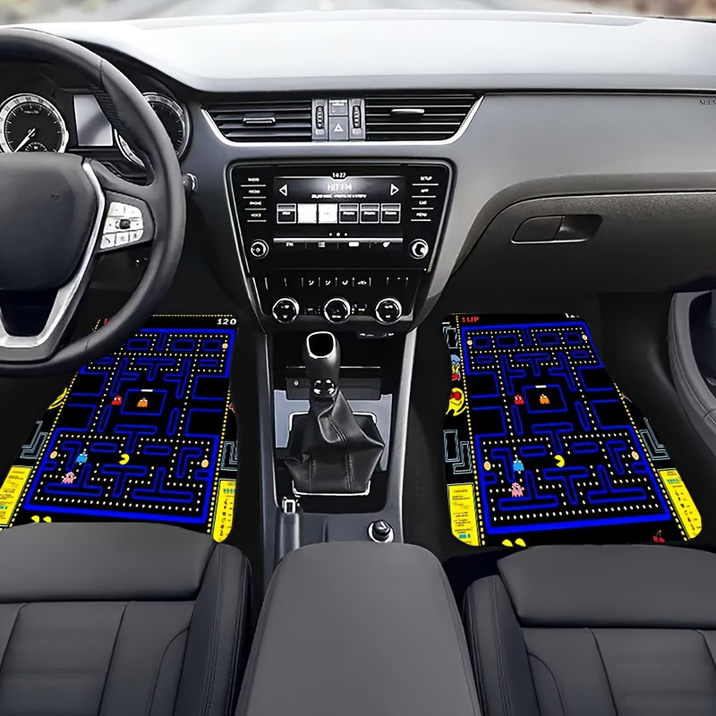 4pcs Car Absorbent Non-Slip Washable Floor Mats