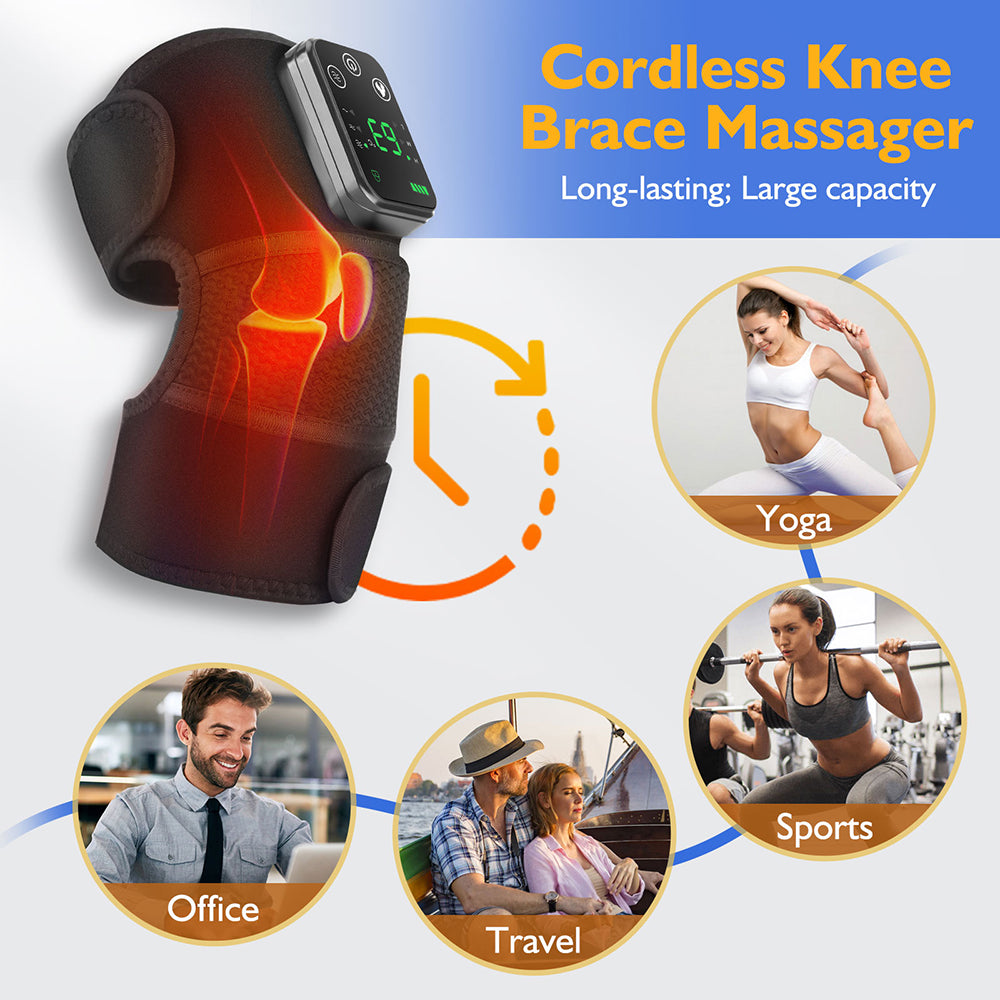3 IN 1 Vibration Button Controller Heating Vibration Knee Pad Intelligent Massage Moxibustion Instrument