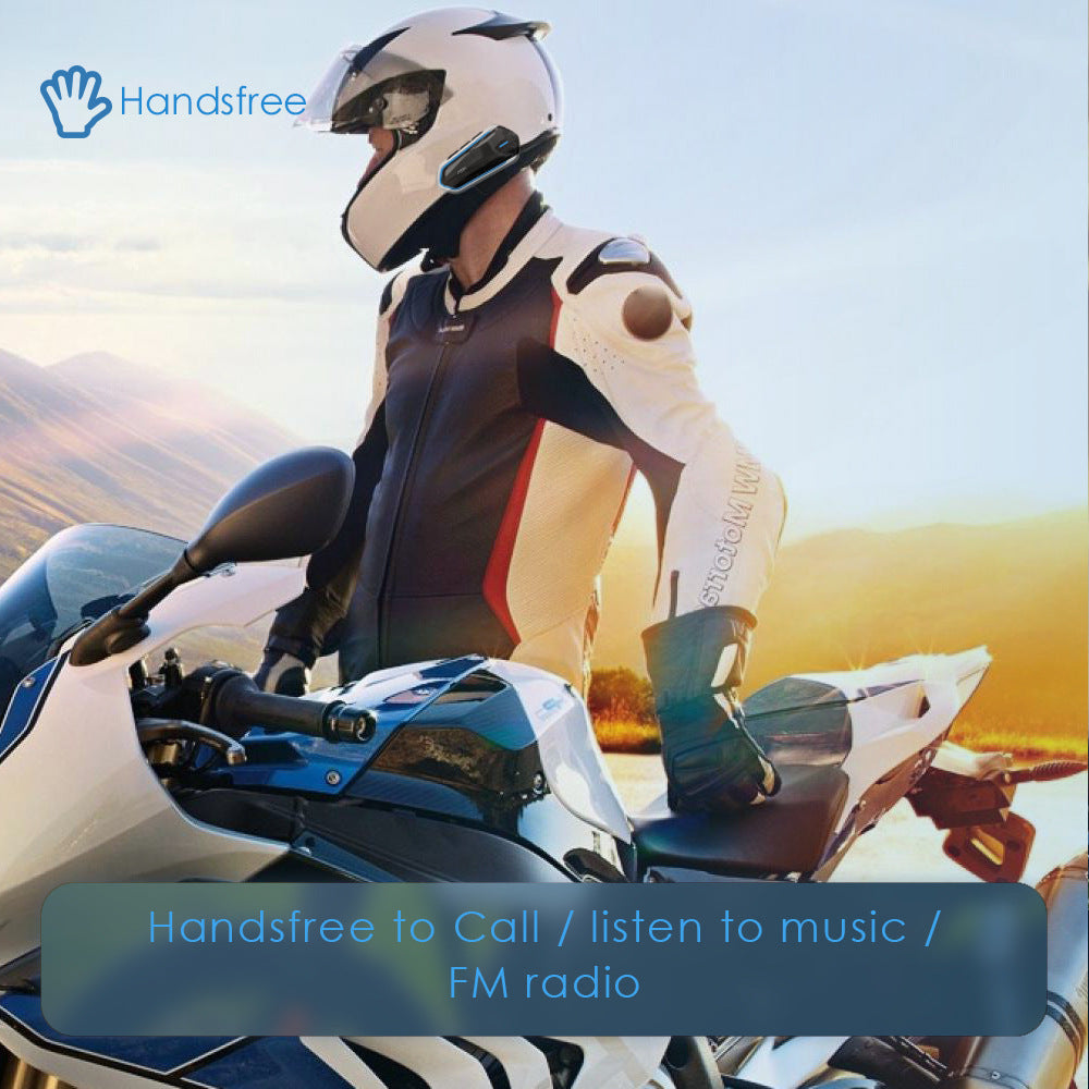 Motorcycle Bluetooth Helmet Headset Wireless Music Headphone Over-ear Stereo Headset
