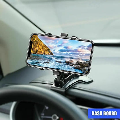 Car 360° Adjustable Waterproof Phone Mount Dashboard Holder