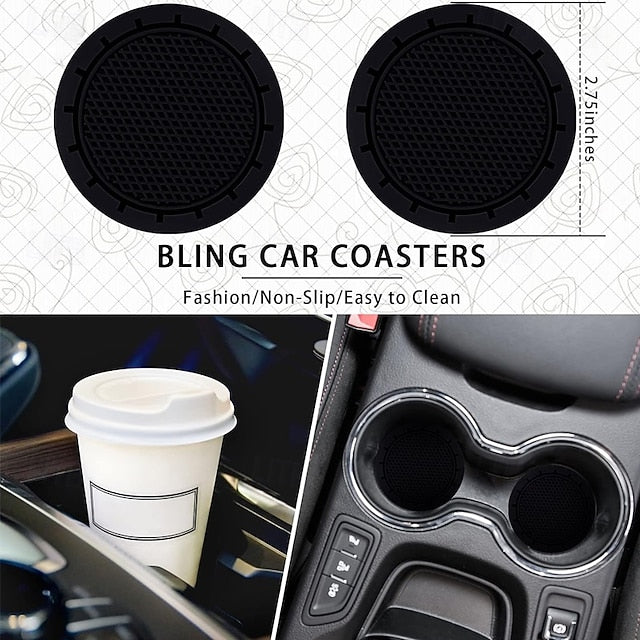 10 Pcs Car Steering Wheel Cover Set for Women 15 Inch Car Decor