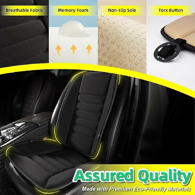 Car Back Support Enhanced Comfort Memory Foam Seat Cushion