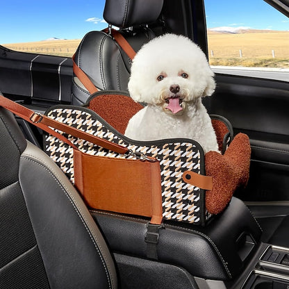 Car Pet Dog Foldable Center Console Armrest Safety Seat