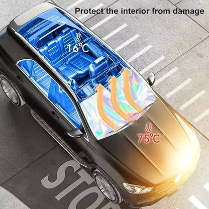 Laser Reflective Car Windshield Sun Shade for Front Window UV Rays Blocks